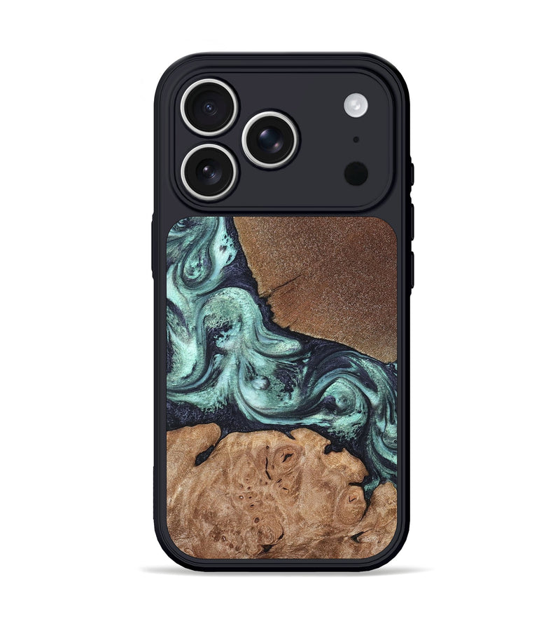 iPhone 17 Pro Wood Phone Case - Glenda (Green, 820134)