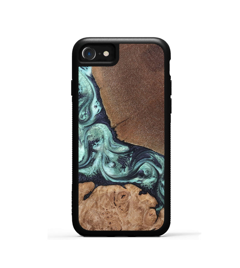 iPhone SE Wood Phone Case - Glenda (Green, 820134)