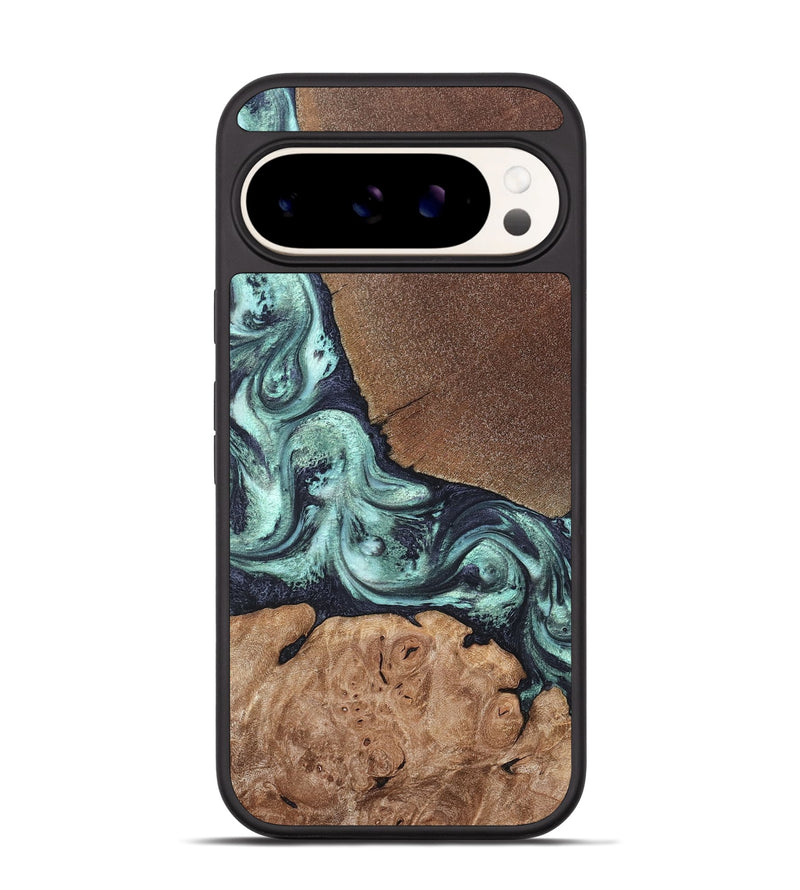 Pixel 9 Wood Phone Case - Glenda (Green, 820134)