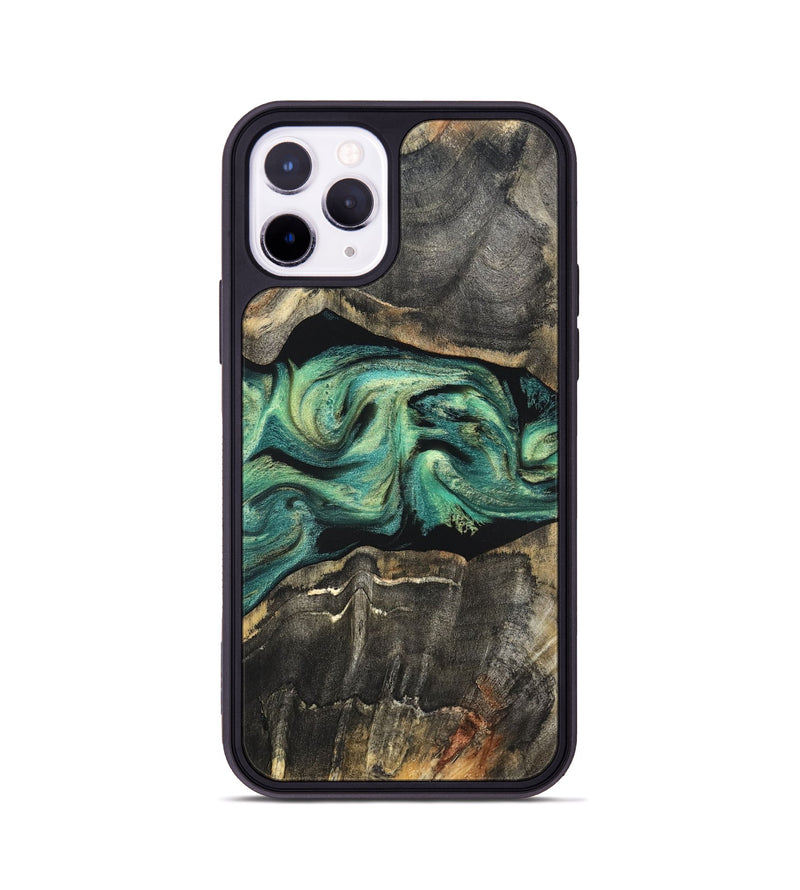 iPhone 11 Pro Wood Phone Case - Mael (Green, 820135)