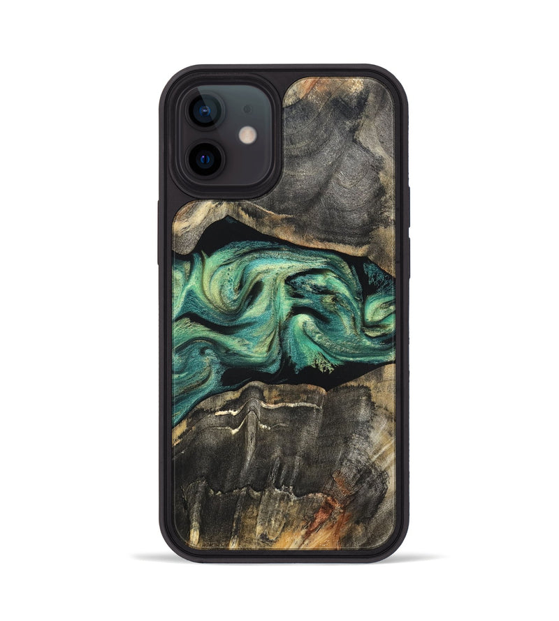 iPhone 12 Wood Phone Case - Mael (Green, 820135)