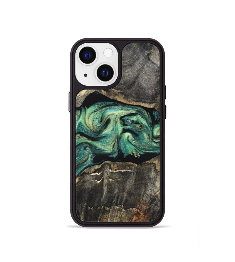 iPhone 13 mini Wood Phone Case - Mael (Green, 820135)