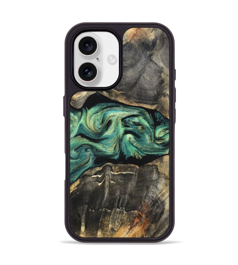 iPhone 17 Wood Phone Case - Mael (Green, 820135)