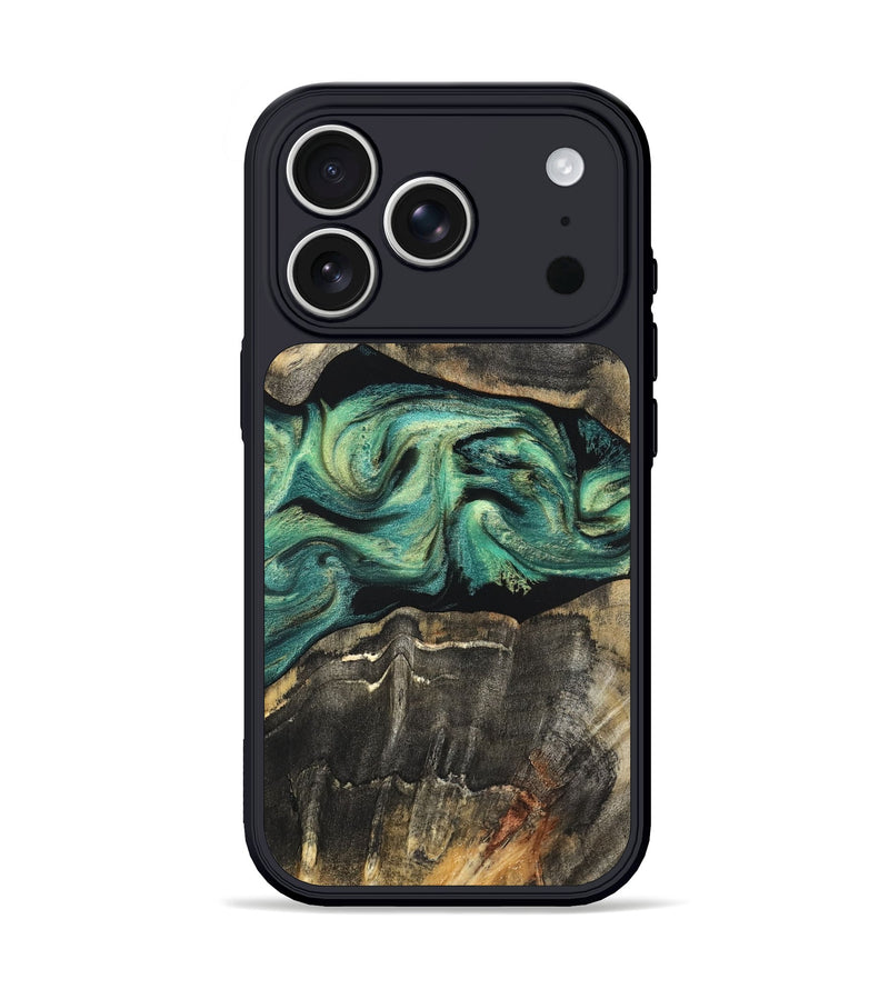 iPhone 17 Pro Wood Phone Case - Mael (Green, 820135)