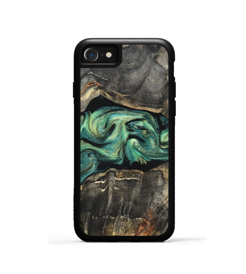 iPhone SE Wood Phone Case - Mael (Green, 820135)