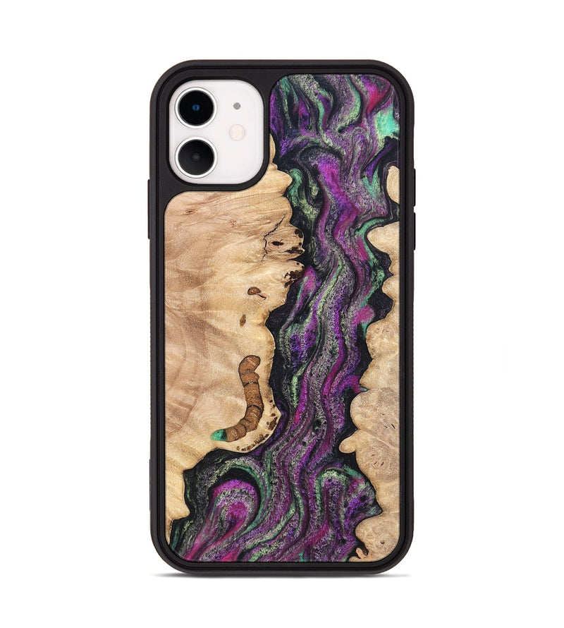iPhone 11 Wood Phone Case - Nikole (Green, 820137)