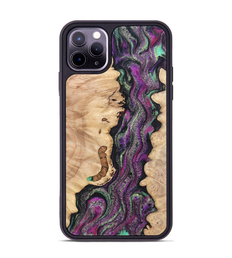 iPhone 11 Pro Max Wood Phone Case - Nikole (Green, 820137)