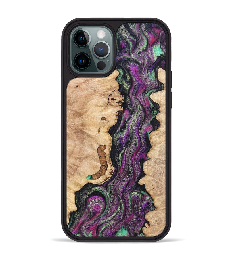 iPhone 12 Pro Max Wood Phone Case - Nikole (Green, 820137)