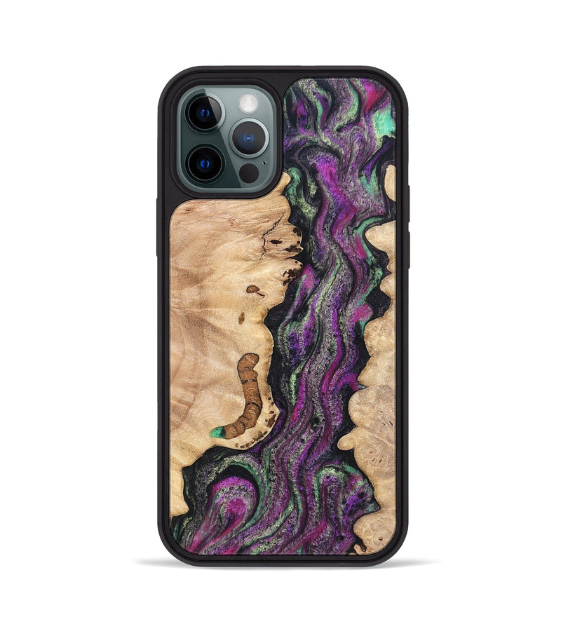 iPhone 12 Pro Wood Phone Case - Nikole (Green, 820137)