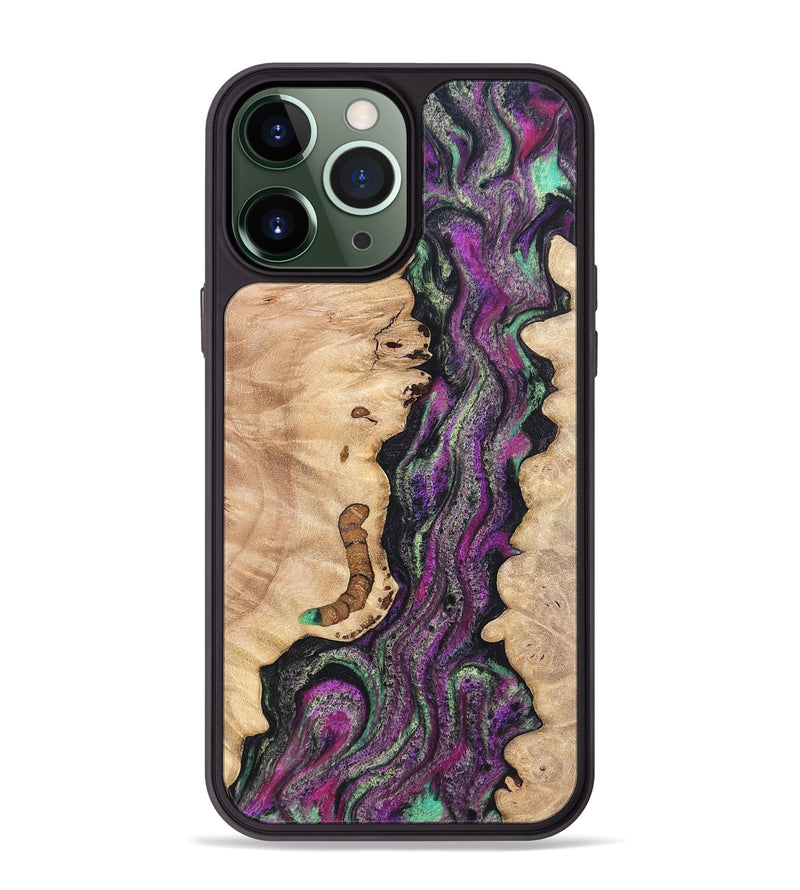 iPhone 13 Pro Max Wood Phone Case - Nikole (Green, 820137)