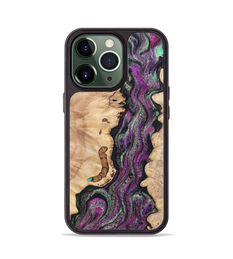 iPhone 13 Pro Wood Phone Case - Nikole (Green, 820137)