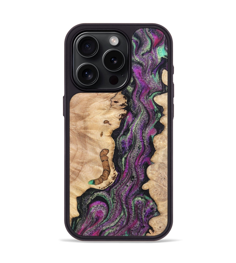 iPhone 15 Pro Wood Phone Case - Nikole (Green, 820137)