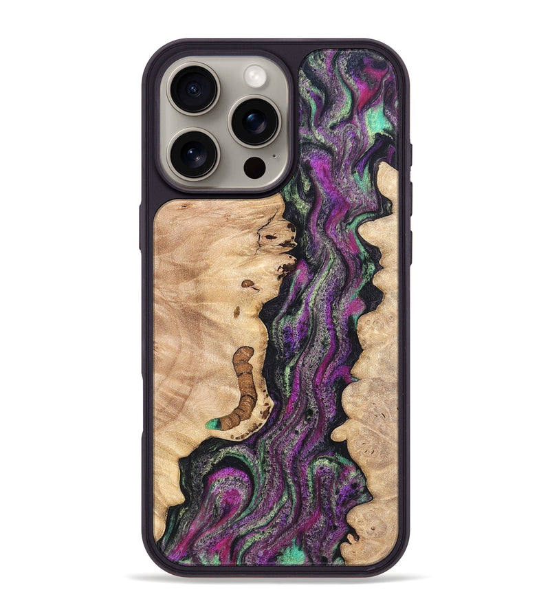 iPhone 16 Pro Max Wood Phone Case - Nikole (Green, 820137)