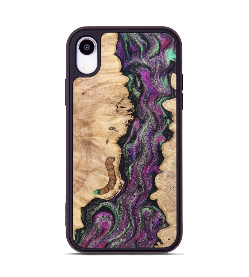 iPhone Xr Wood Phone Case - Nikole (Green, 820137)