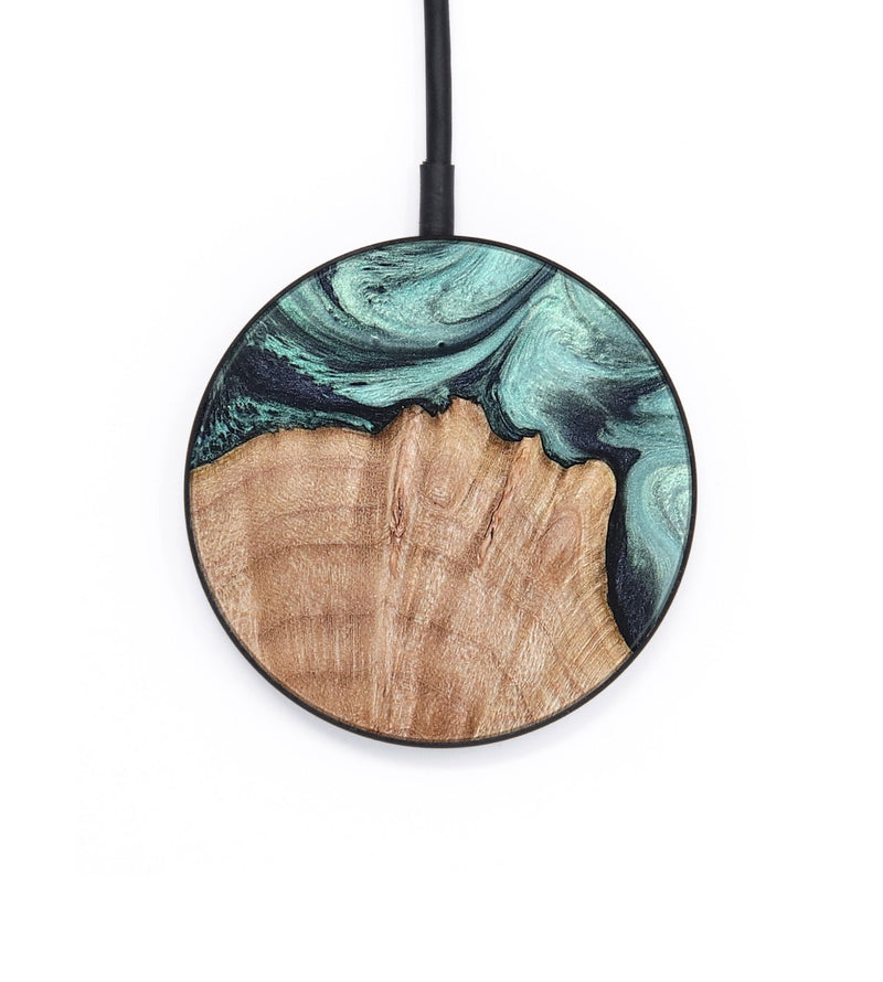 Circle Wood Wireless Charger - Ken (Green, 820139)