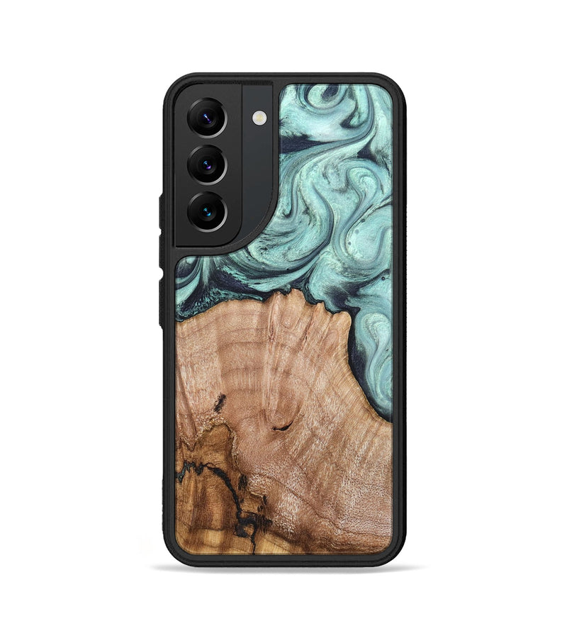 Galaxy S22 Wood Phone Case - Ken (Green, 820139)