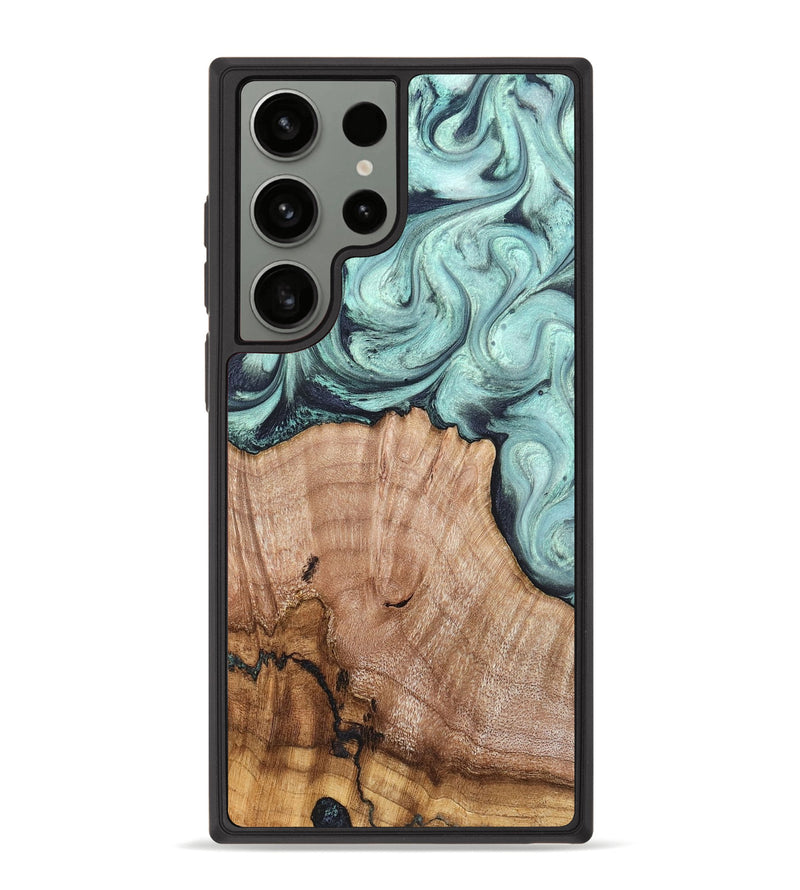 Galaxy S23 Ultra Wood Phone Case - Ken (Green, 820139)