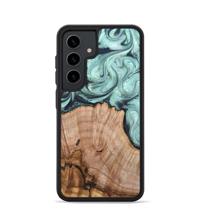 Galaxy S24 Wood Phone Case - Ken (Green, 820139)