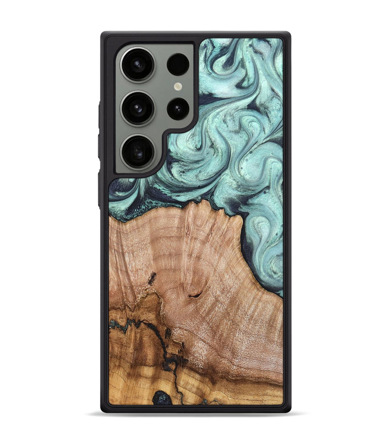 Galaxy S24 Ultra Wood Phone Case - Ken (Green, 820139)