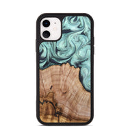 iPhone 11 Wood Phone Case - Ken (Green, 820139)