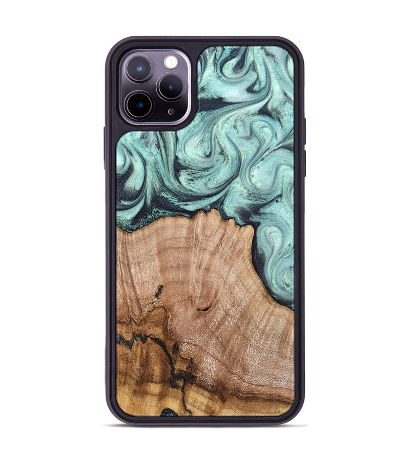 iPhone 11 Pro Max Wood Phone Case - Ken (Green, 820139)