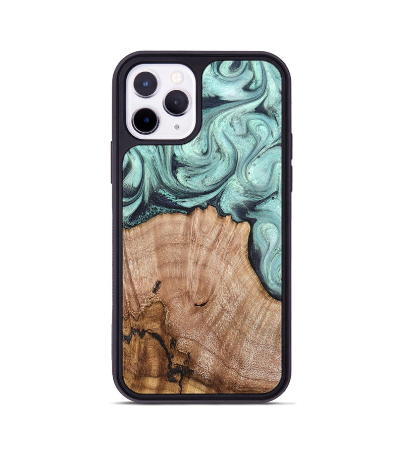 iPhone 11 Pro Wood Phone Case - Ken (Green, 820139)