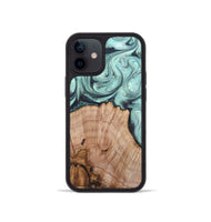 iPhone 12 mini Wood Phone Case - Ken (Green, 820139)