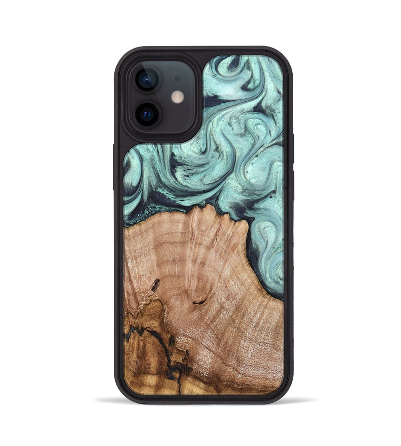 iPhone 12 Wood Phone Case - Ken (Green, 820139)