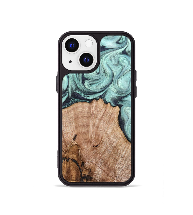 iPhone 13 mini Wood Phone Case - Ken (Green, 820139)