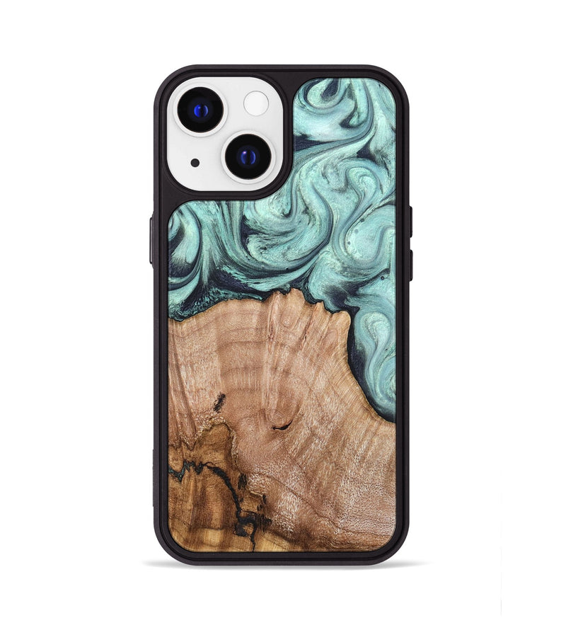 iPhone 13 Wood Phone Case - Ken (Green, 820139)