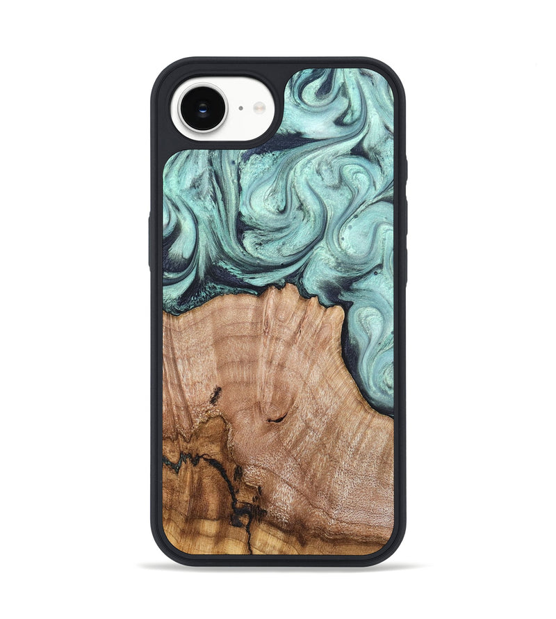 iPhone 16e Wood Phone Case - Ken (Green, 820139)