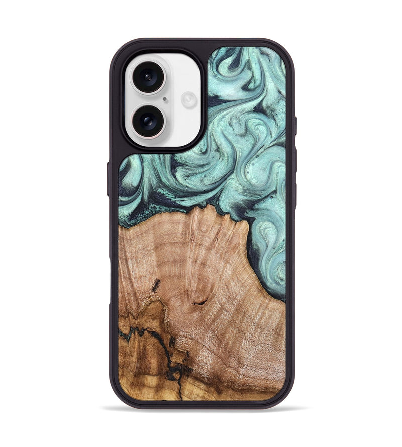 iPhone 17 Wood Phone Case - Ken (Green, 820139)