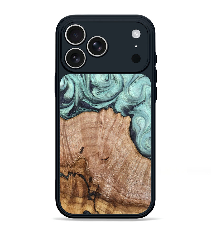 iPhone 17 Pro Max Wood Phone Case - Ken (Green, 820139)