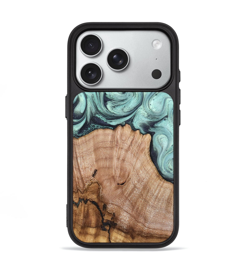 iPhone 18 Pro Wood Phone Case - Ken (Green, 820139)