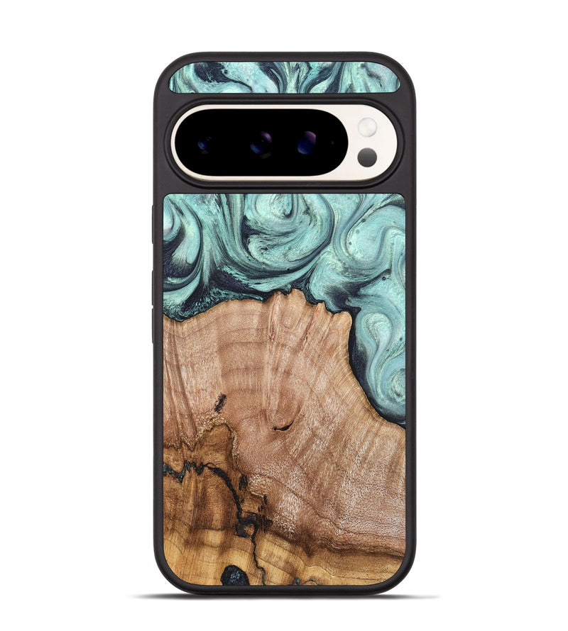 Pixel 9 Pro Wood Phone Case - Ken (Green, 820139)