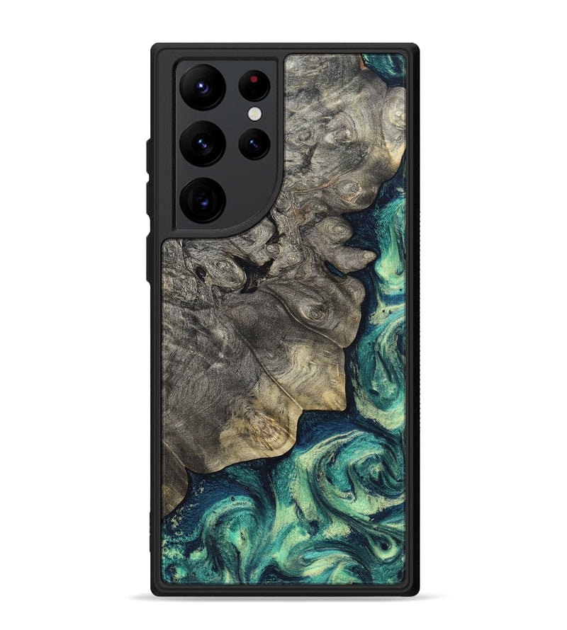 Galaxy S22 Ultra Wood Phone Case - Breonna (Green, 820140)