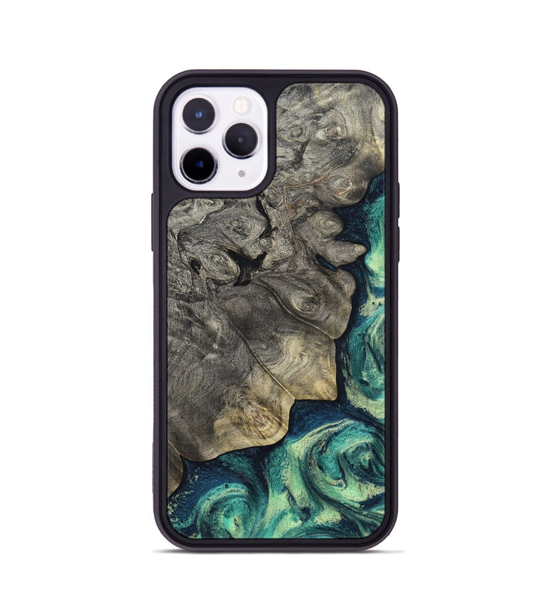 iPhone 11 Pro Wood Phone Case - Breonna (Green, 820140)