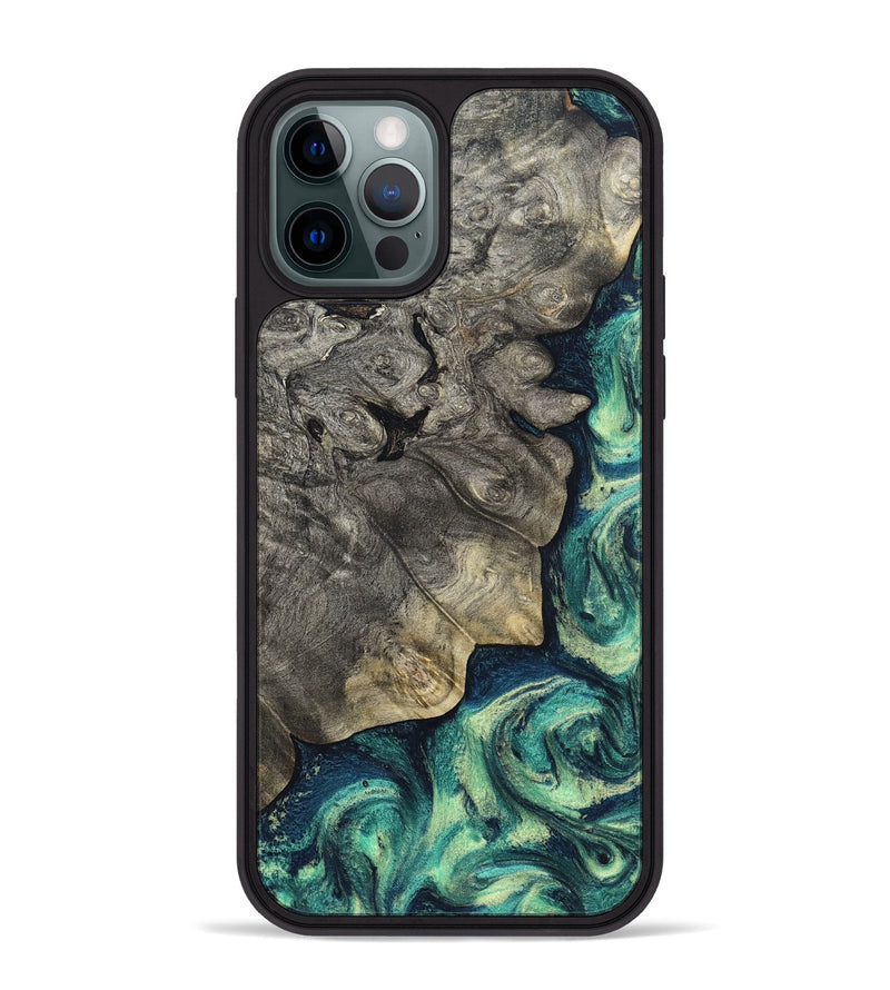 iPhone 12 Pro Max Wood Phone Case - Breonna (Green, 820140)