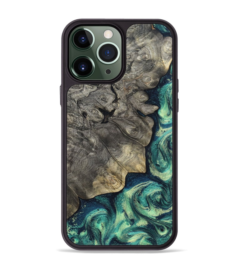 iPhone 13 Pro Max Wood Phone Case - Breonna (Green, 820140)