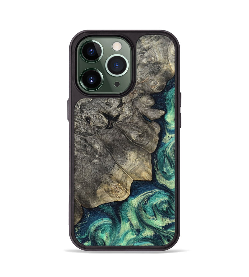 iPhone 13 Pro Wood Phone Case - Breonna (Green, 820140)