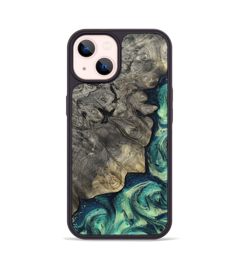 iPhone 14 Wood Phone Case - Breonna (Green, 820140)
