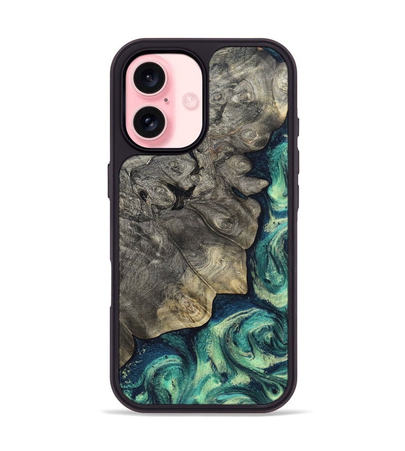 iPhone 16 Wood Phone Case - Breonna (Green, 820140)