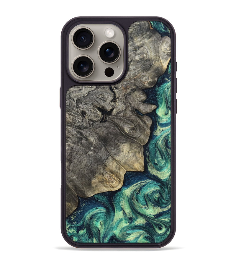 iPhone 16 Pro Max Wood Phone Case - Breonna (Green, 820140)