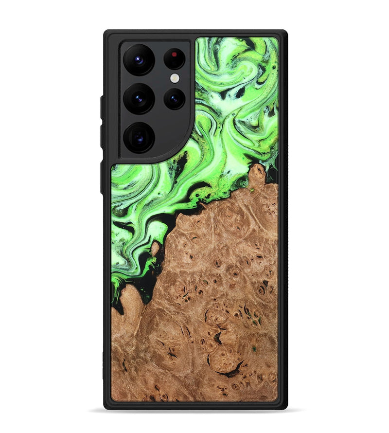 Galaxy S22 Ultra Wood Phone Case - Felton (Green, 820141)