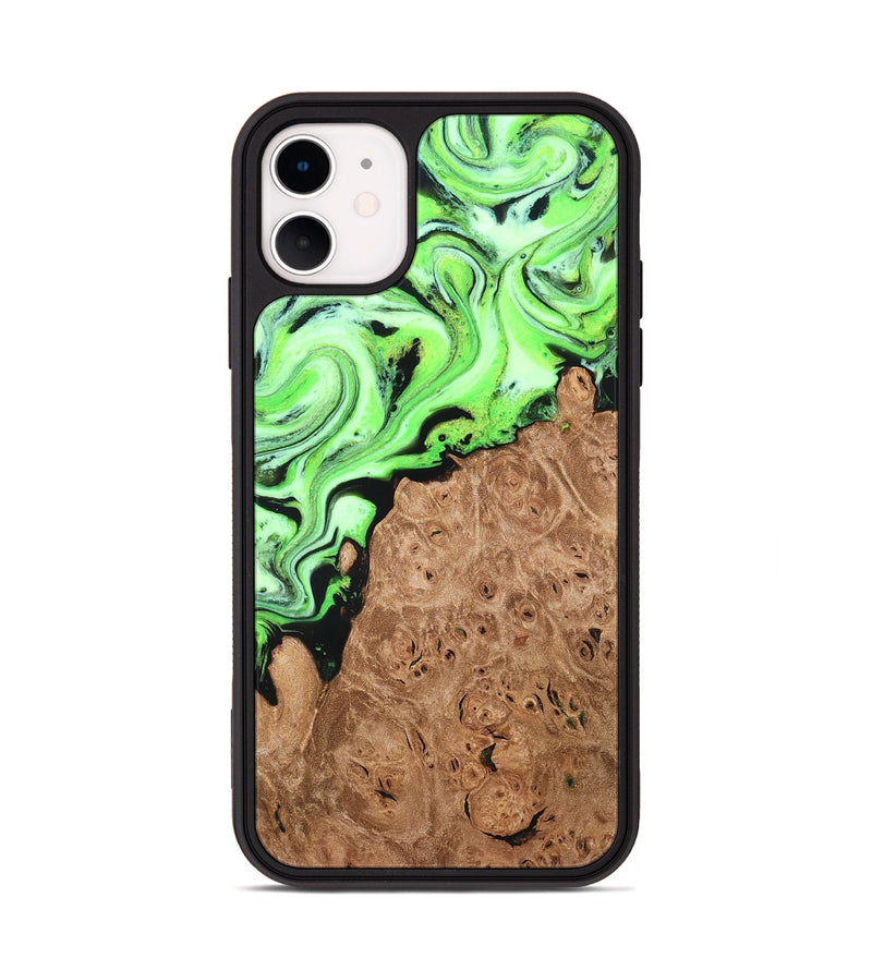 iPhone 11 Wood Phone Case - Felton (Green, 820141)