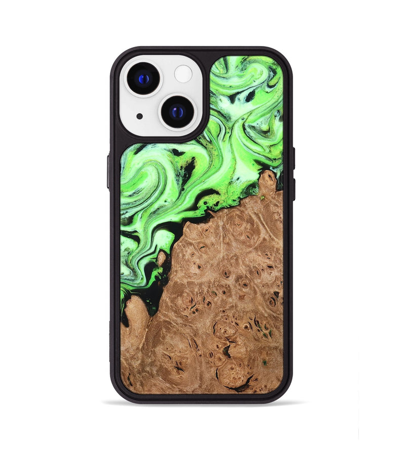 iPhone 13 Wood Phone Case - Felton (Green, 820141)