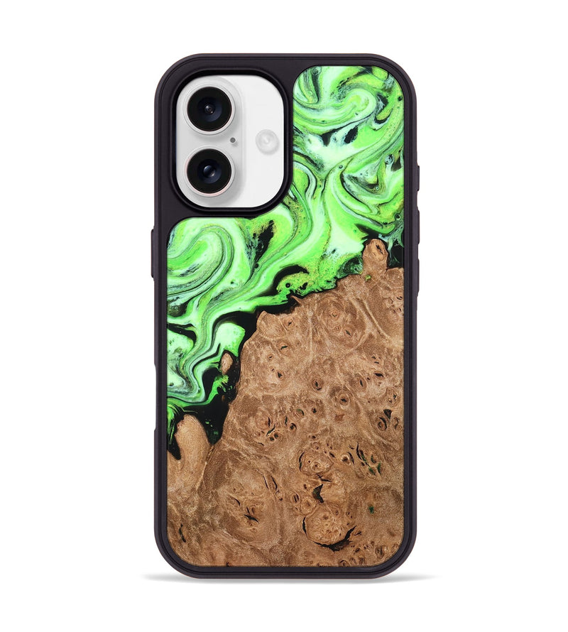 iPhone 17 Wood Phone Case - Felton (Green, 820141)