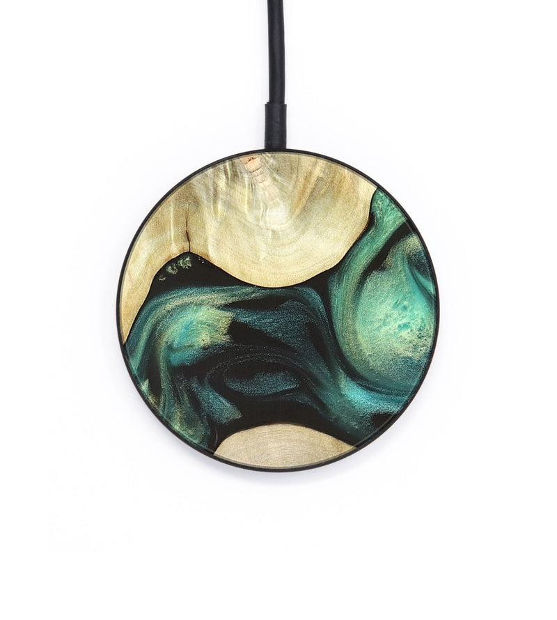 Circle Wood Wireless Charger - Vanessa (Green, 820142)