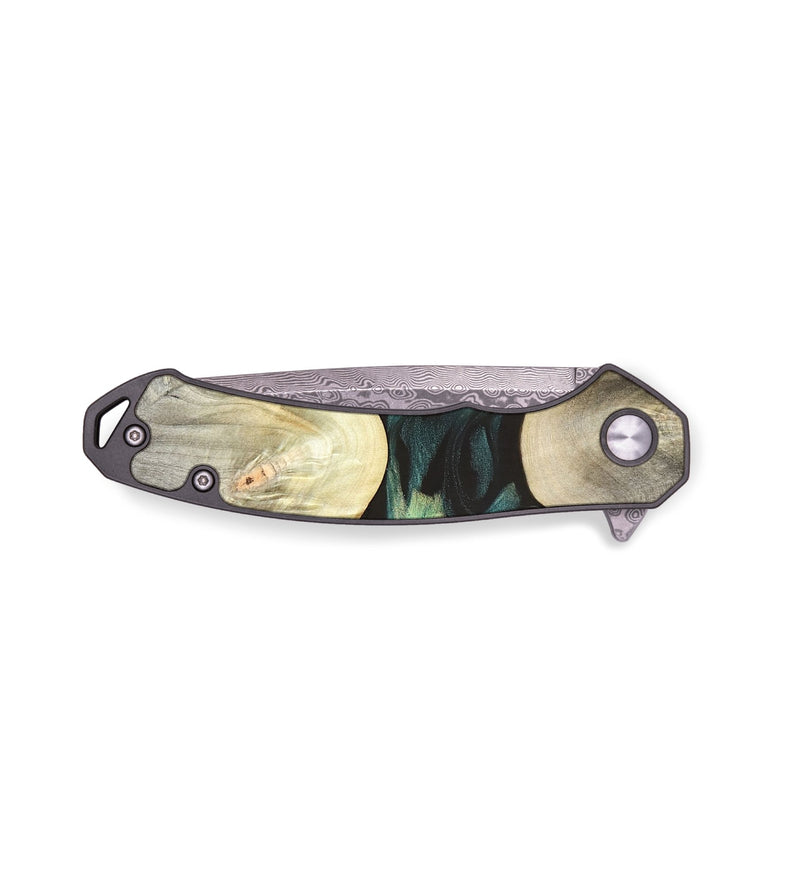 EDC Wood Pocket Knife - Vanessa (Green, 820142)