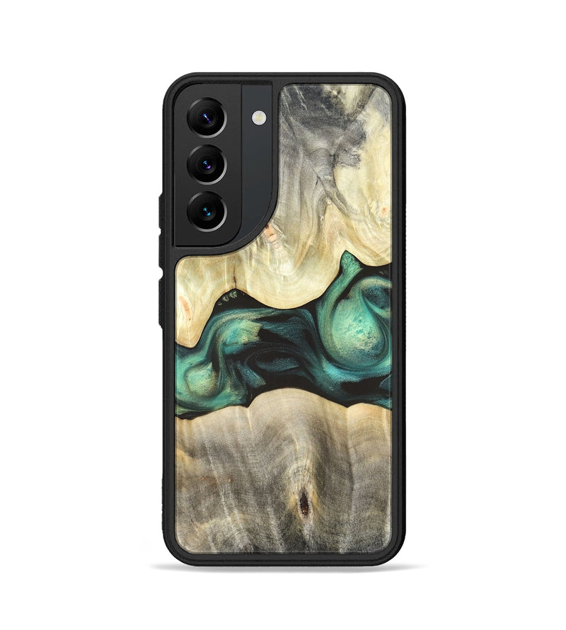 Galaxy S22 Wood Phone Case - Vanessa (Green, 820142)
